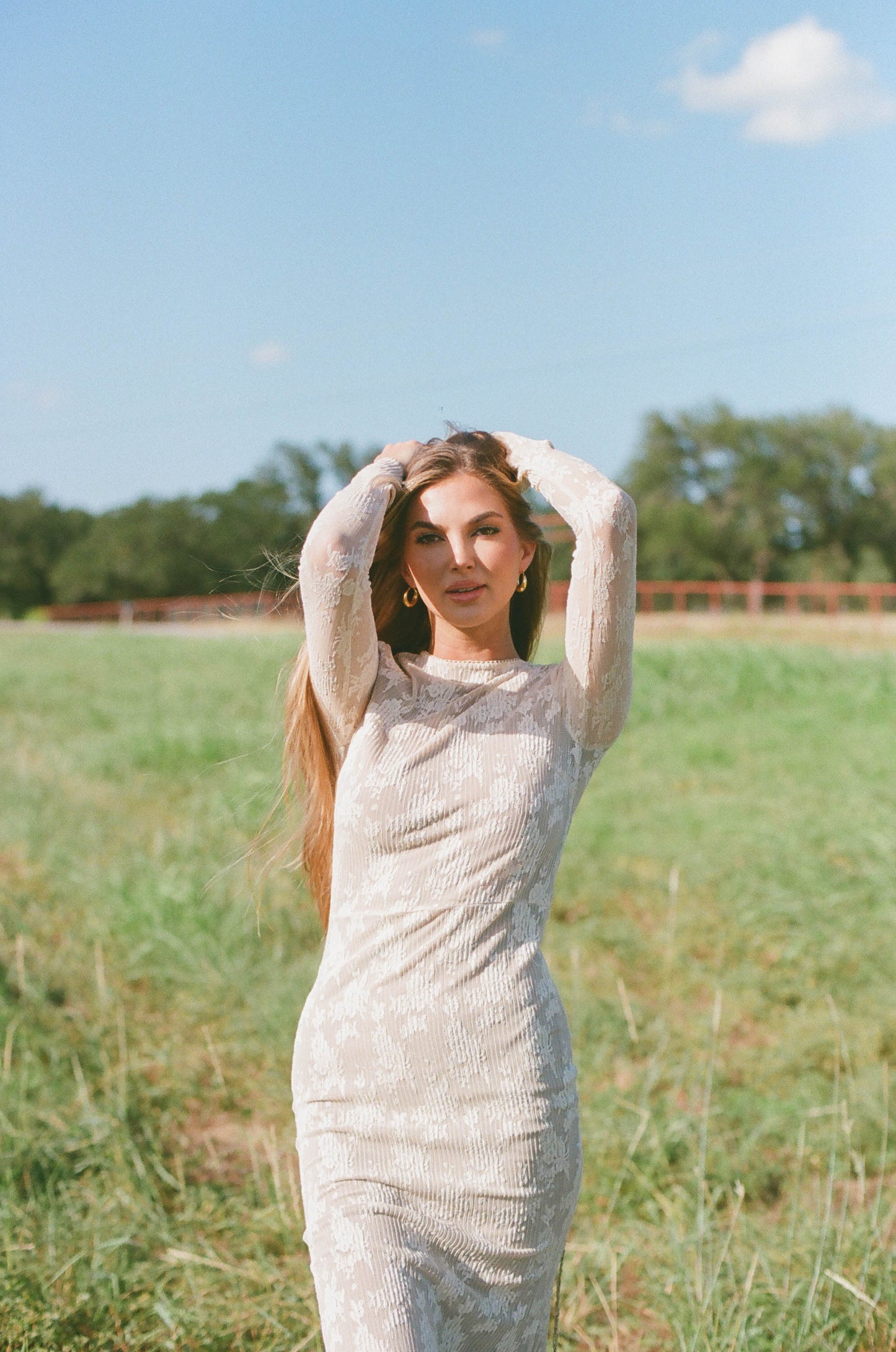 Seraphine Lace Maxi Dress in Cream - Inclusive Sizing & Bump Friendly (Size Up for Bump) *11/21 PRE-ORDER*