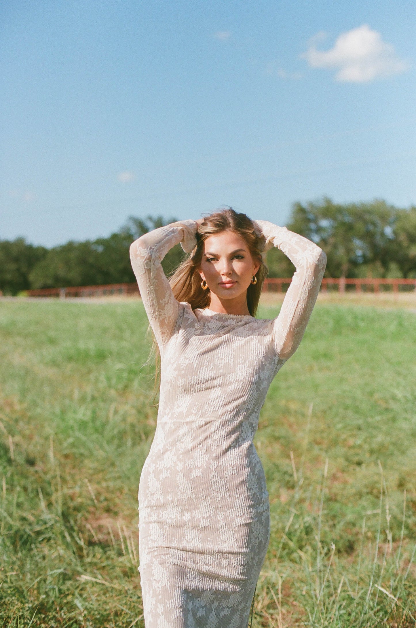 Seraphine Lace Maxi Dress in Cream - Inclusive Sizing & Bump Friendly (Size Up for Bump) *11/21 PRE-ORDER*