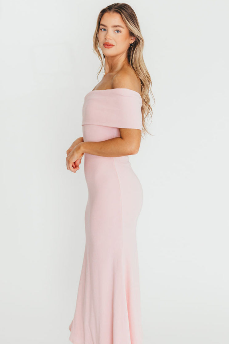 Monroe Maxi Dress in Dusty Pink - Bump Friendly