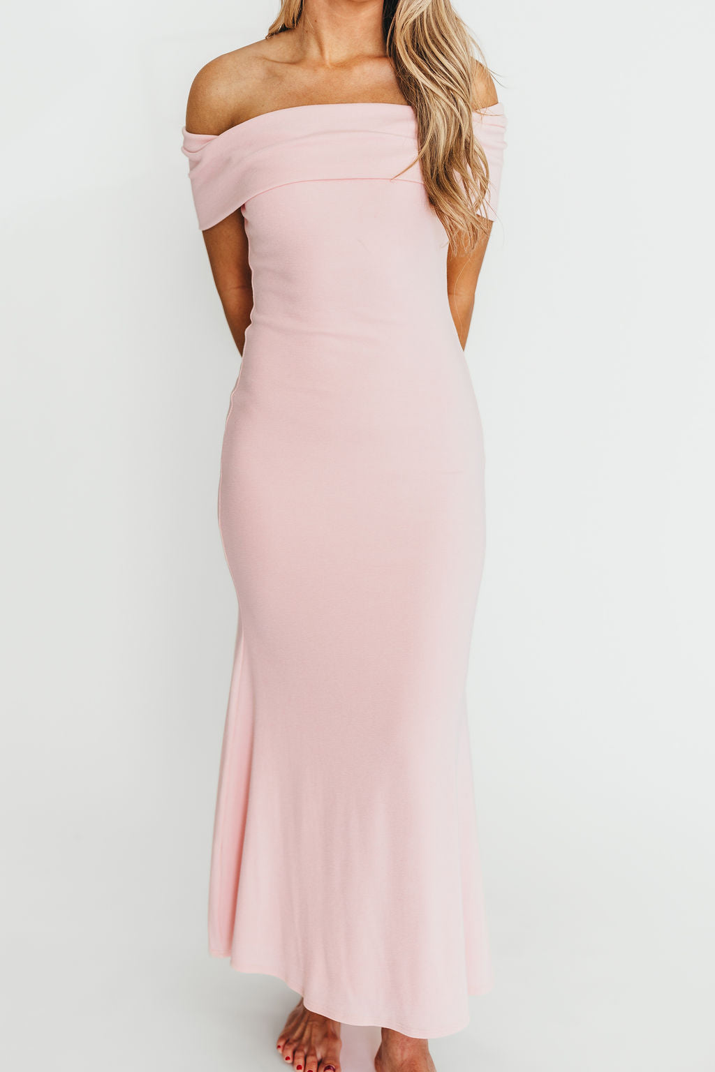 Monroe Maxi Dress in Dusty Pink - Bump Friendly