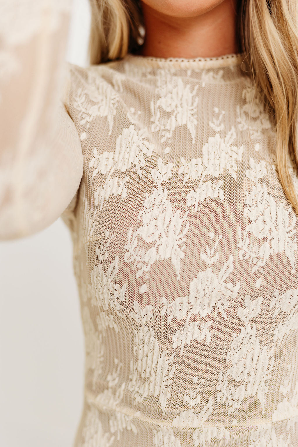 Seraphine Lace Maxi Dress in Cream - Inclusive Sizing & Bump Friendly (Size Up for Bump) *11/21 PRE-ORDER*