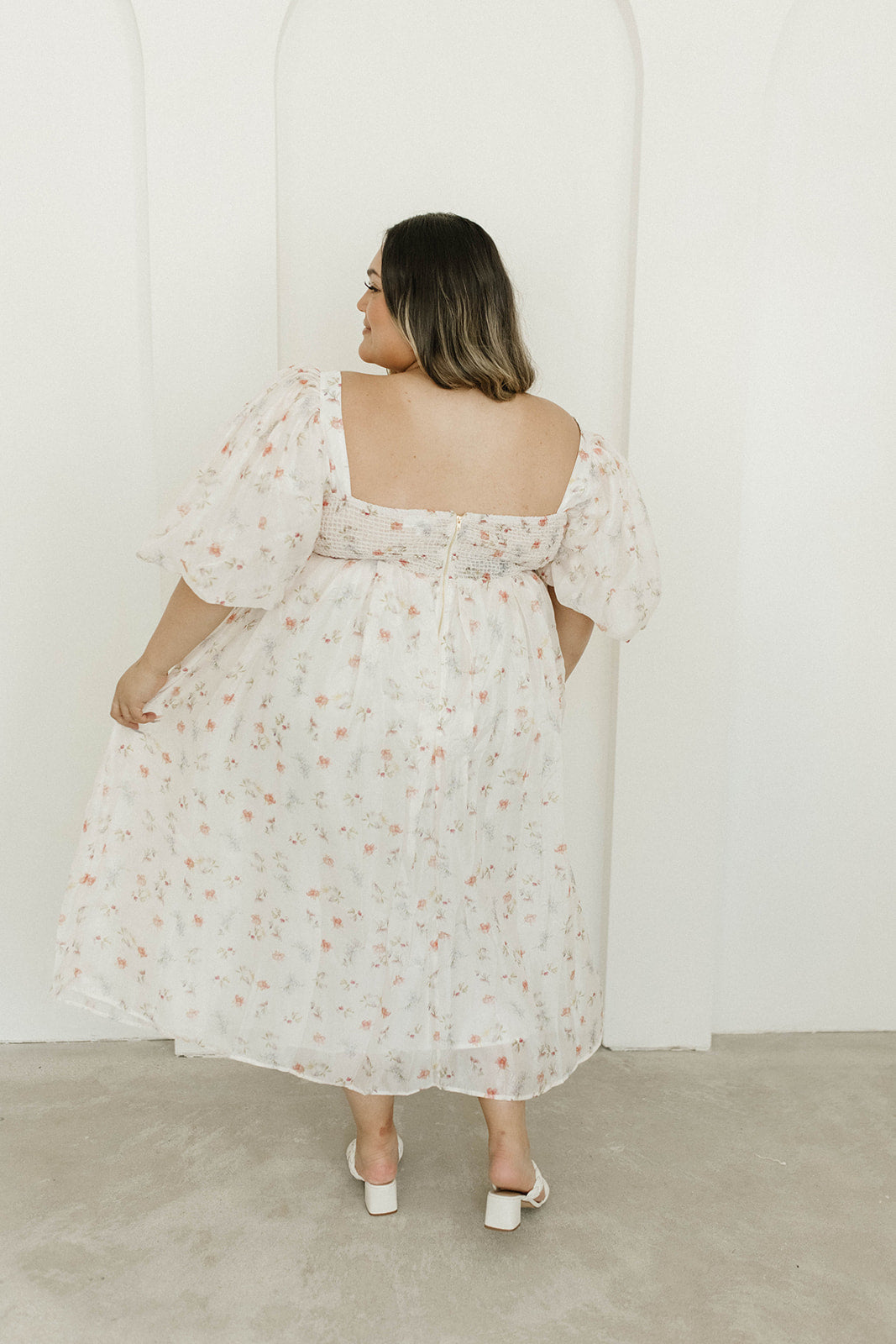 Harlow Maxi Dress in Tiny Pink Floral - Bump Friendly & Inclusive Sizing (S-3XL) *Final-Sale*