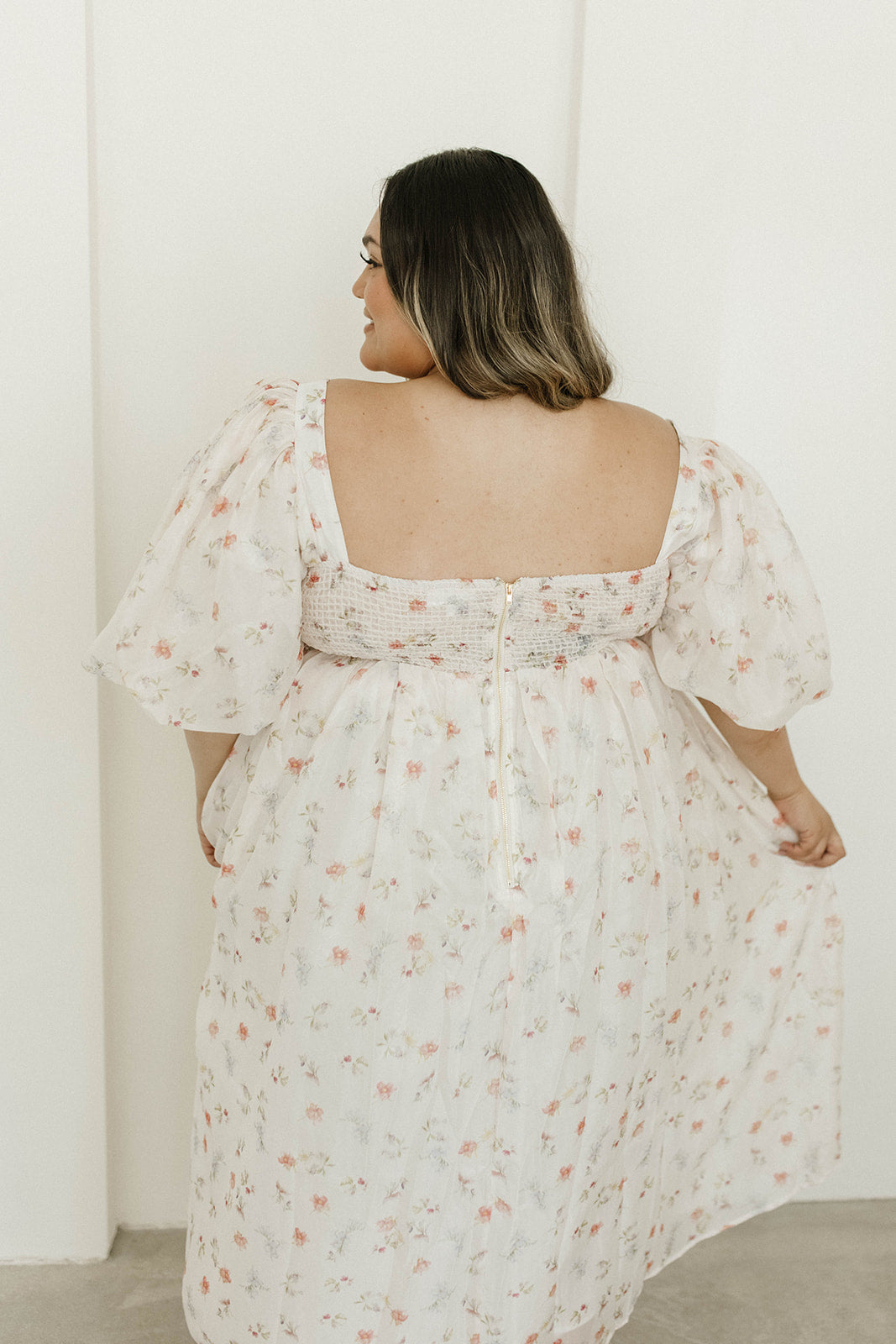 Harlow Maxi Dress in Tiny Pink Floral - Bump Friendly & Inclusive Sizing (S-3XL) *Final-Sale*