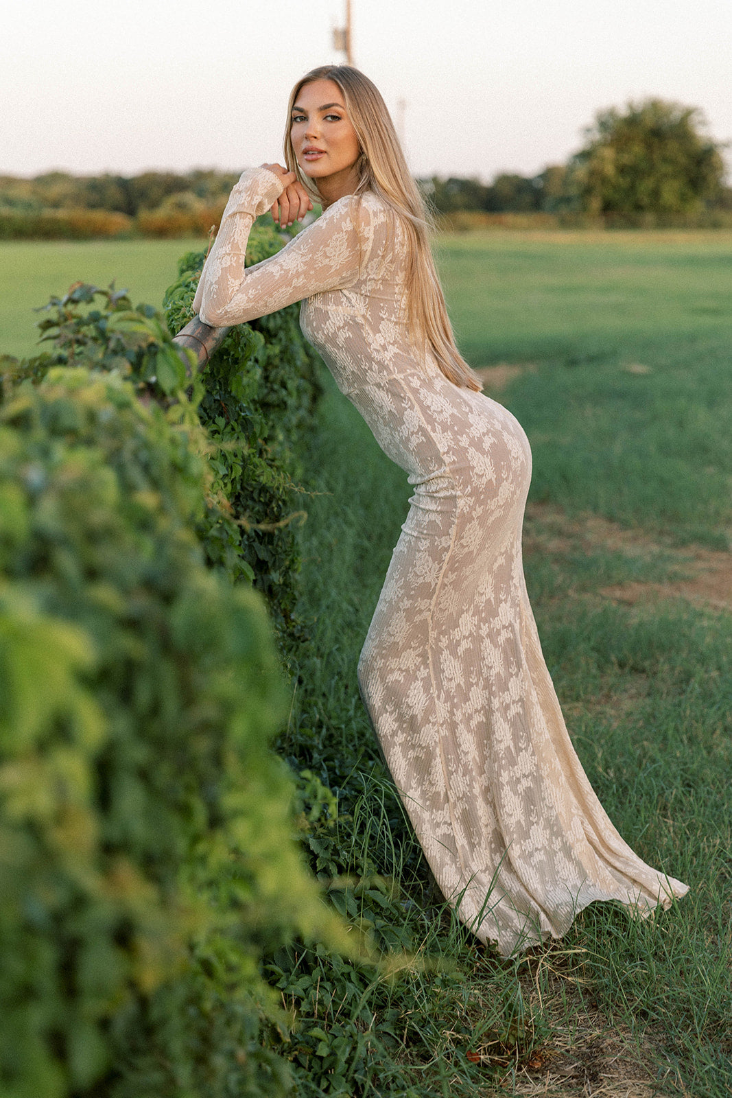 Seraphine Lace Maxi Dress in Cream - Inclusive Sizing & Bump Friendly (Size Up for Bump) *11/21 PRE-ORDER*