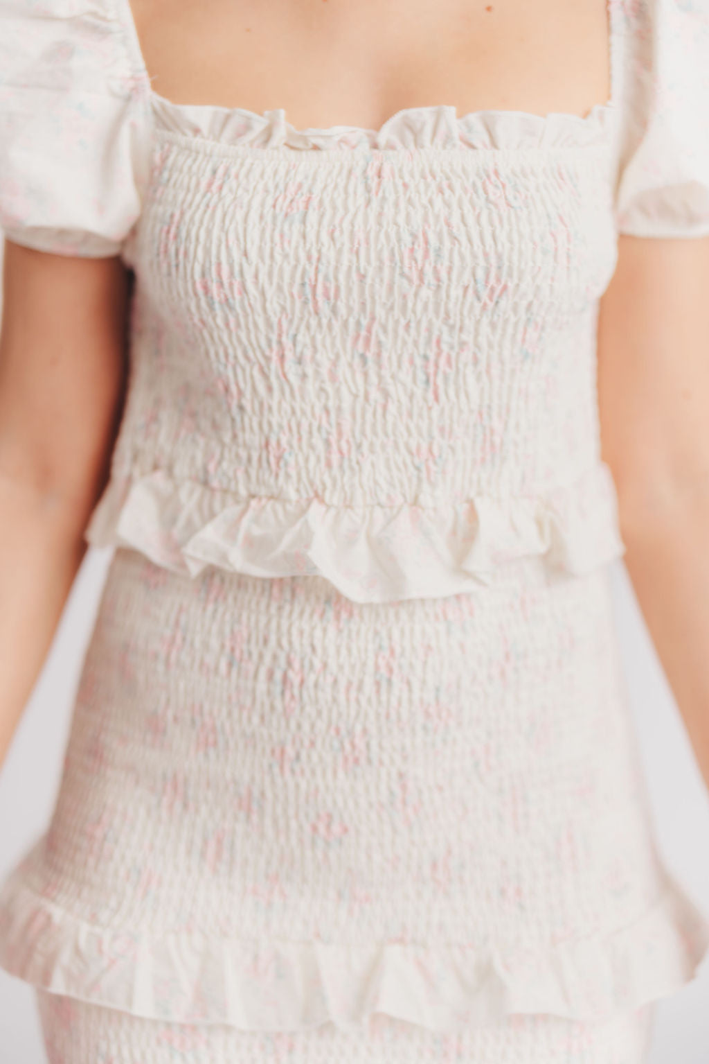 Ada Smocked Dress in Pink Floral- Bump Friendly & Inclusive Sizing (S-3XL) *Final-Sale*