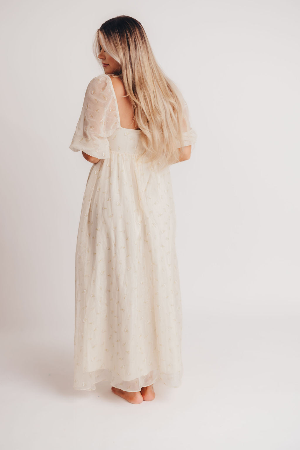 Mona Maxi Dress with Smocking in Butter Floral - Bump Friendly & Inclusive Sizing (S-3XL)