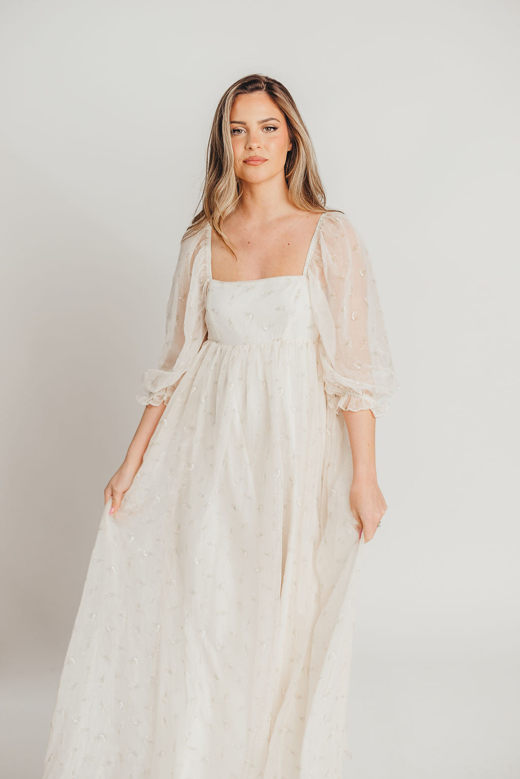 Mona Maxi Dress with Smocking in Butter Floral - Bump Friendly & Inclusive Sizing (S-3XL)