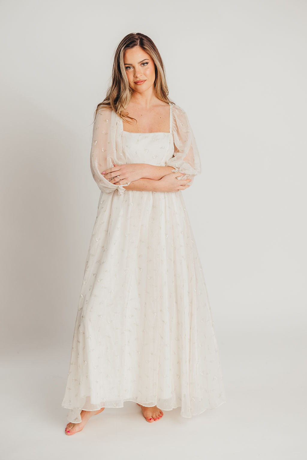 Mona Maxi Dress with Smocking in Butter Floral - Bump Friendly & Inclusive Sizing (S-3XL)