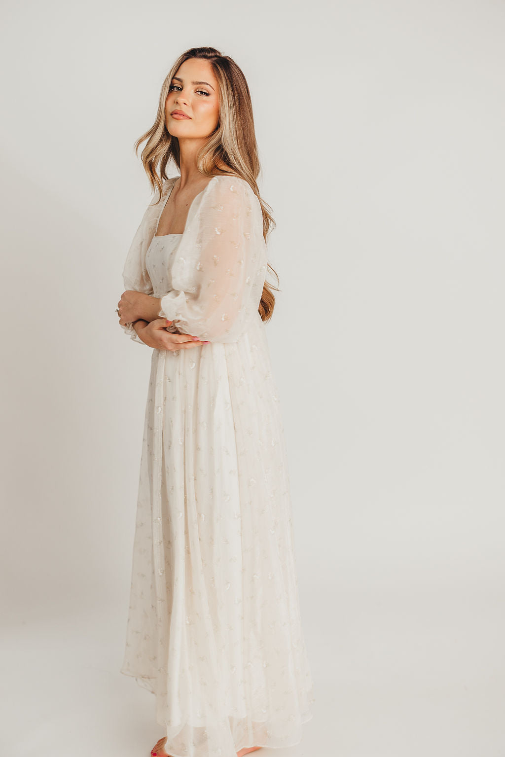 Mona Maxi Dress with Smocking in Butter Floral - Bump Friendly & Inclusive Sizing (S-3XL)