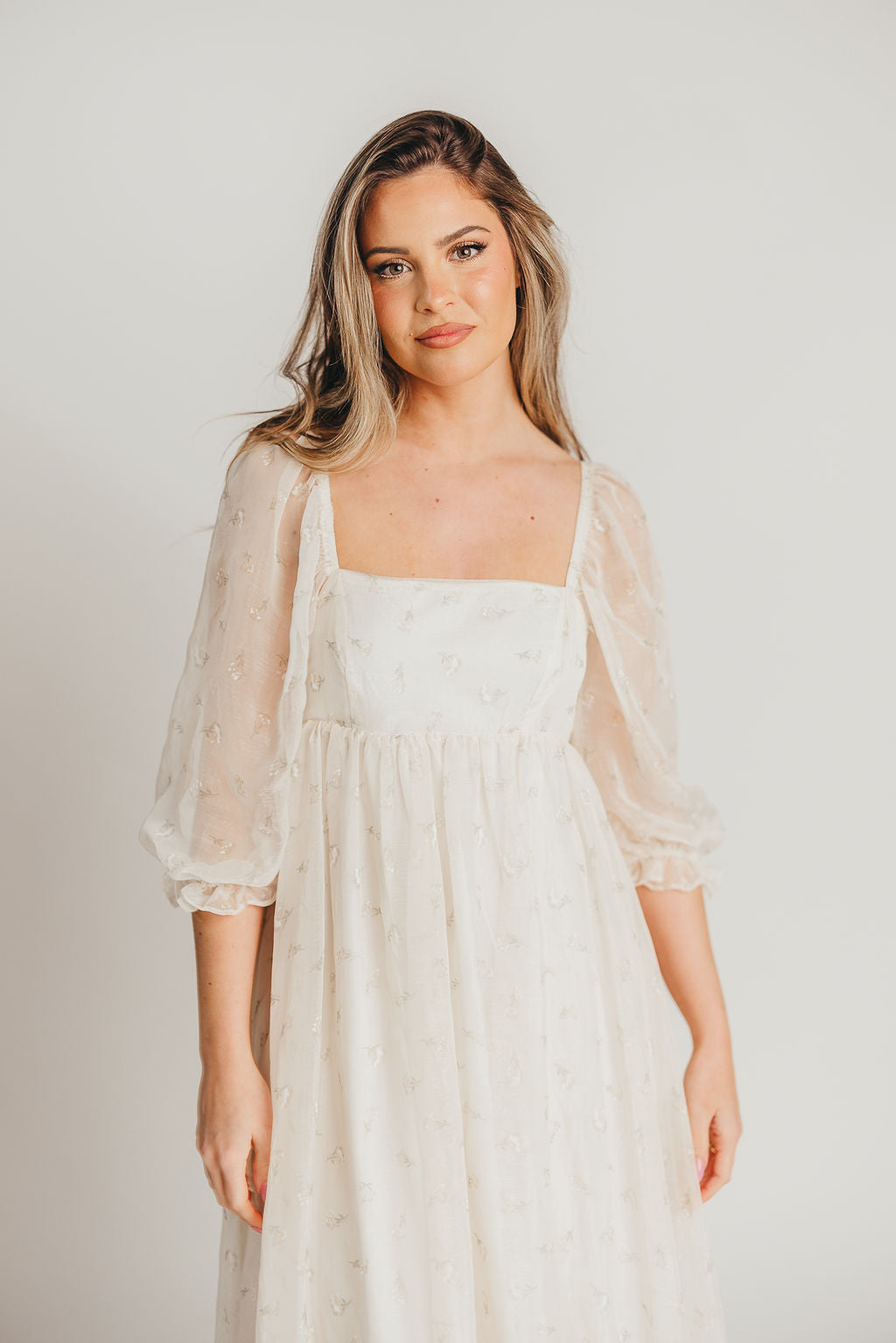 Mona Maxi Dress with Smocking in Butter Floral - Bump Friendly & Inclusive Sizing (S-3XL)