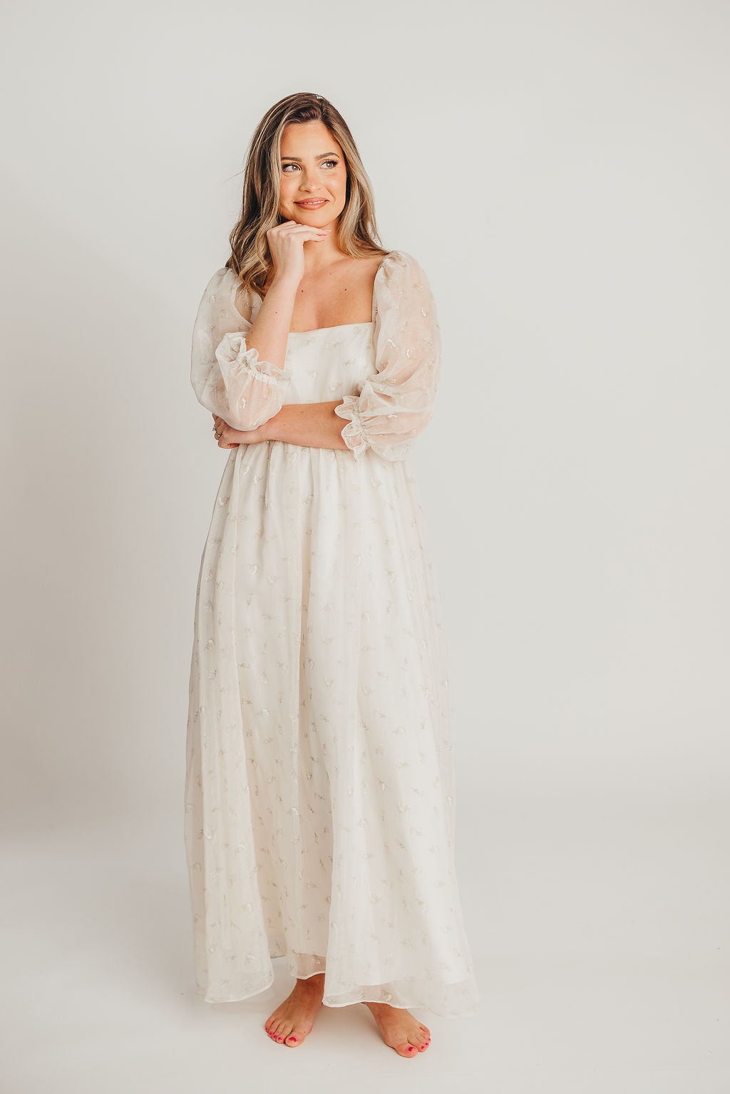 Mona Maxi Dress with Smocking in Butter Floral - Bump Friendly & Inclusive Sizing (S-3XL)