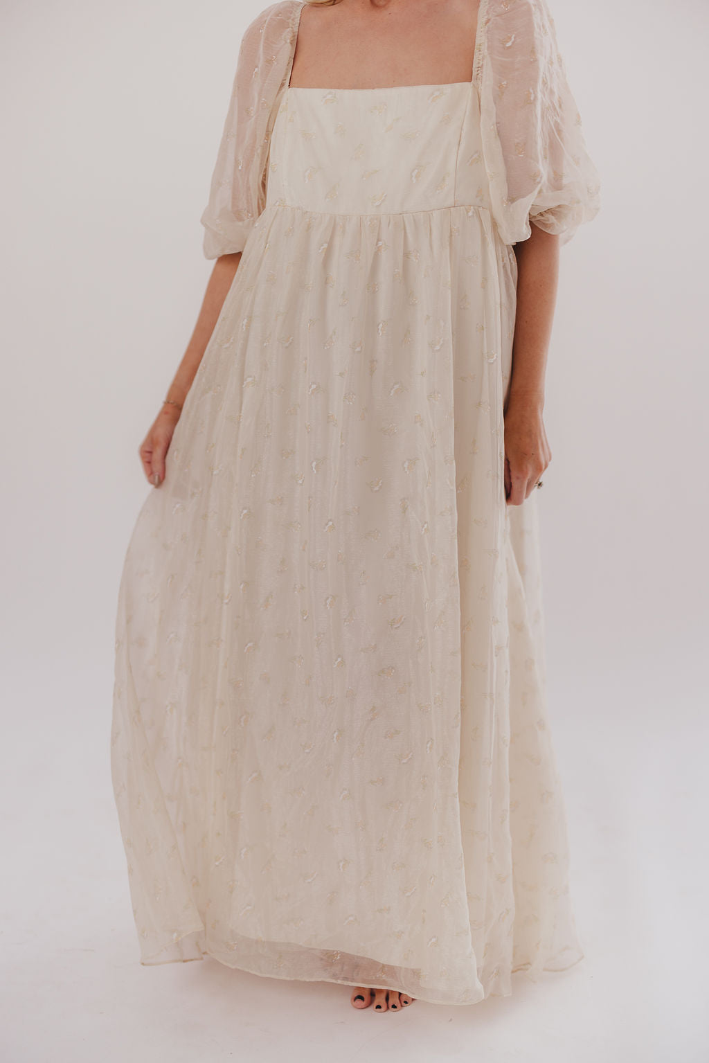 Mona Maxi Dress with Smocking in Butter Floral - Bump Friendly & Inclusive Sizing (S-3XL)