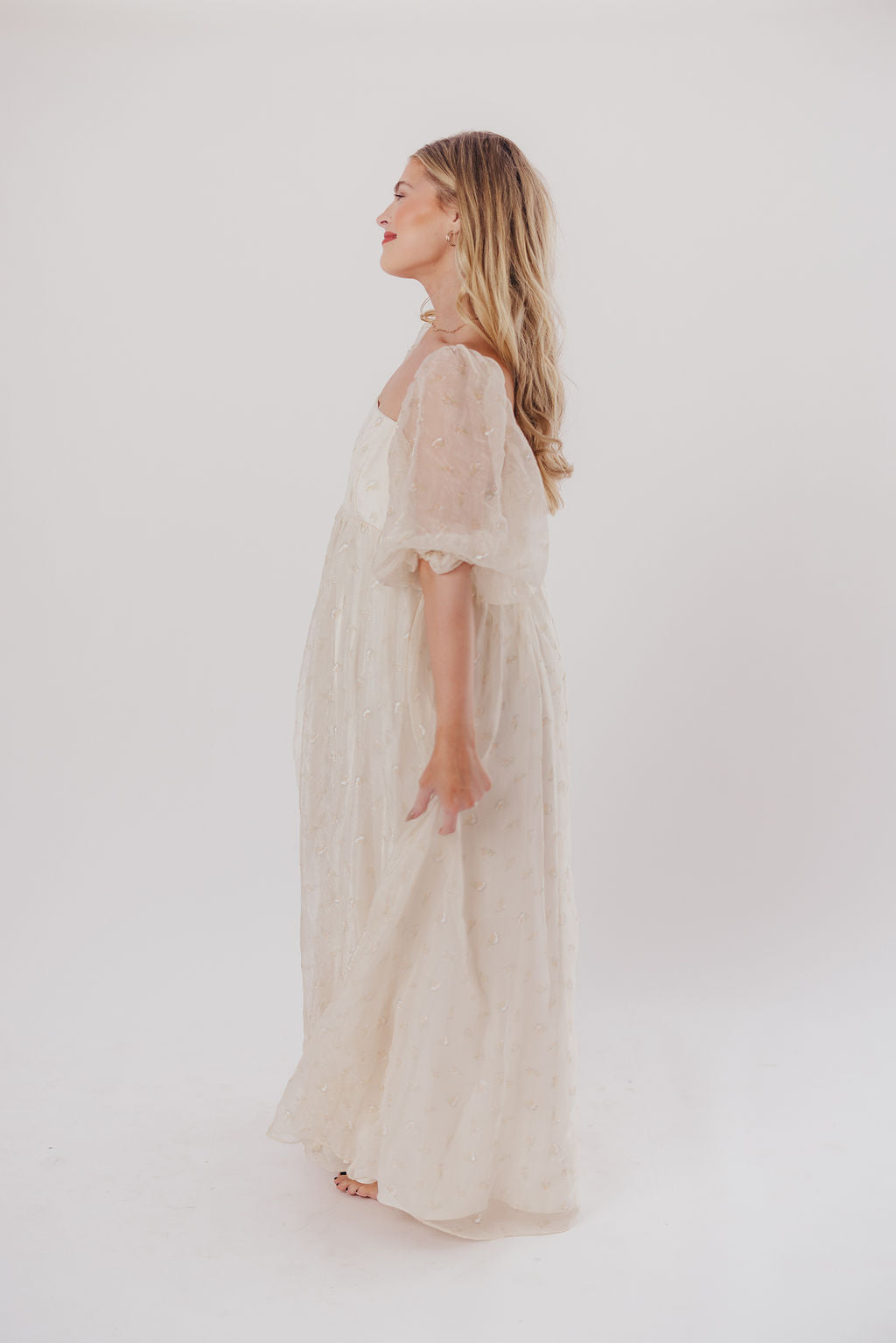 Mona Maxi Dress with Smocking in Butter Floral - Bump Friendly & Inclusive Sizing (S-3XL)