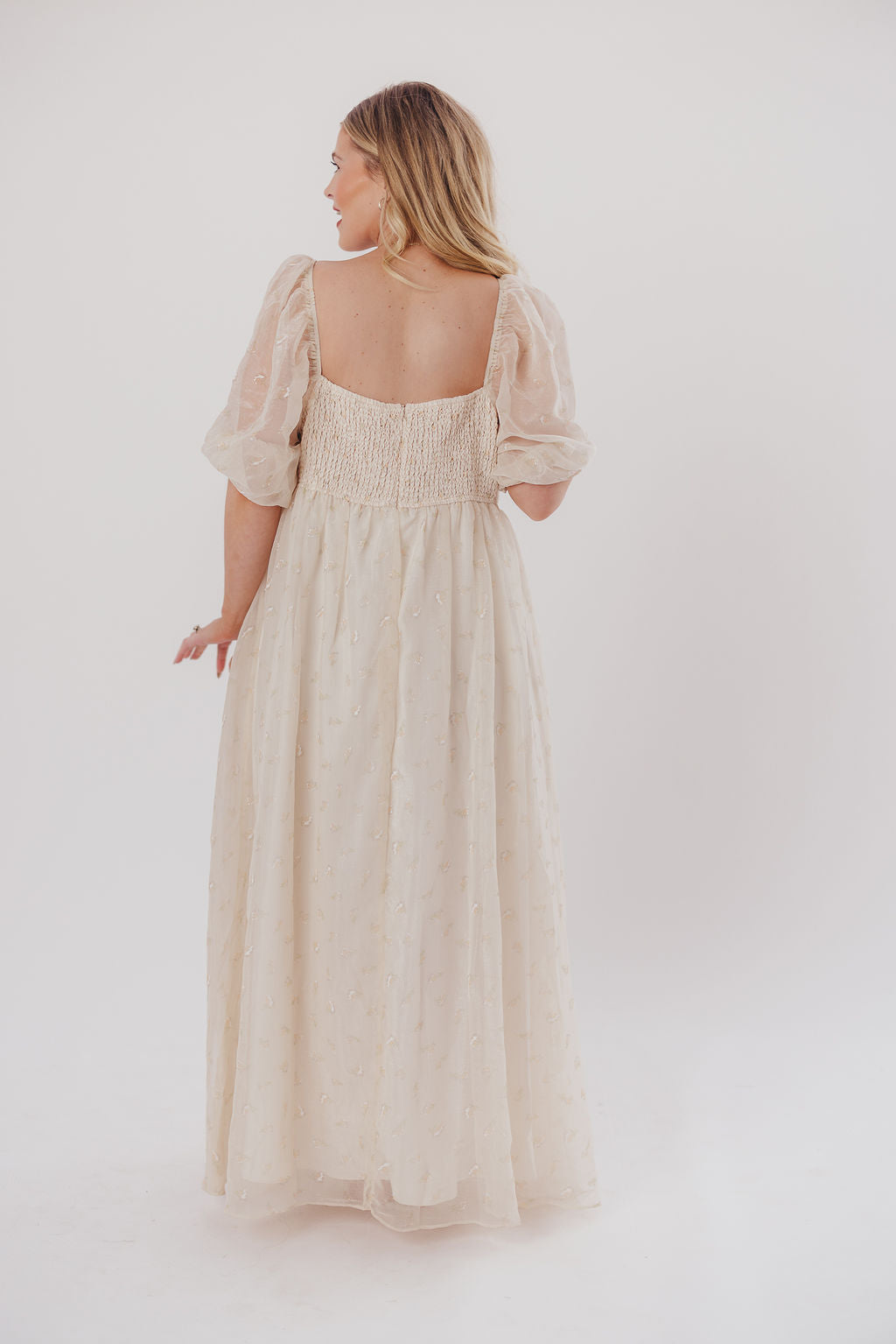 Mona Maxi Dress with Smocking in Butter Floral - Bump Friendly & Inclusive Sizing (S-3XL)