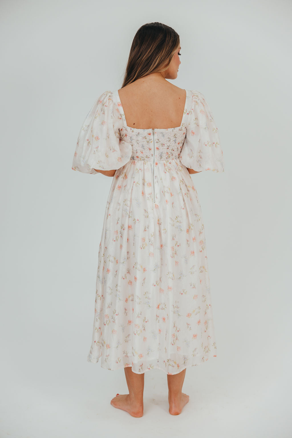 Harlow Maxi Dress in Tiny Pink Floral - Bump Friendly & Inclusive Sizing (S-3XL) *Final-Sale*