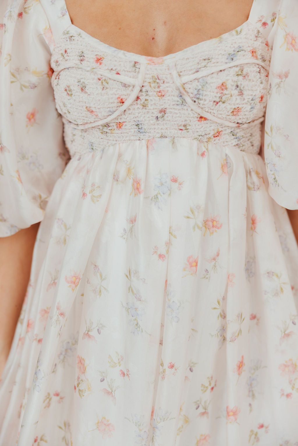 Harlow Maxi Dress in Tiny Pink Floral - Bump Friendly & Inclusive Sizing (S-3XL) *Final-Sale*