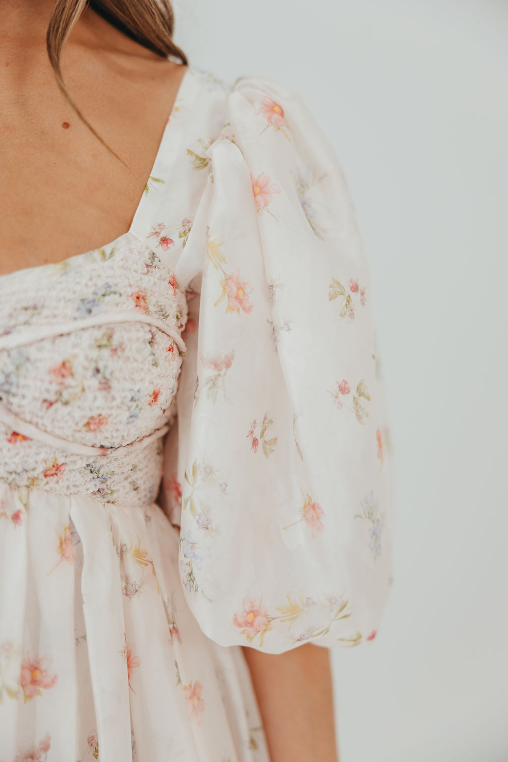 Harlow Maxi Dress in Tiny Pink Floral - Bump Friendly & Inclusive Sizing (S-3XL) *Final-Sale*