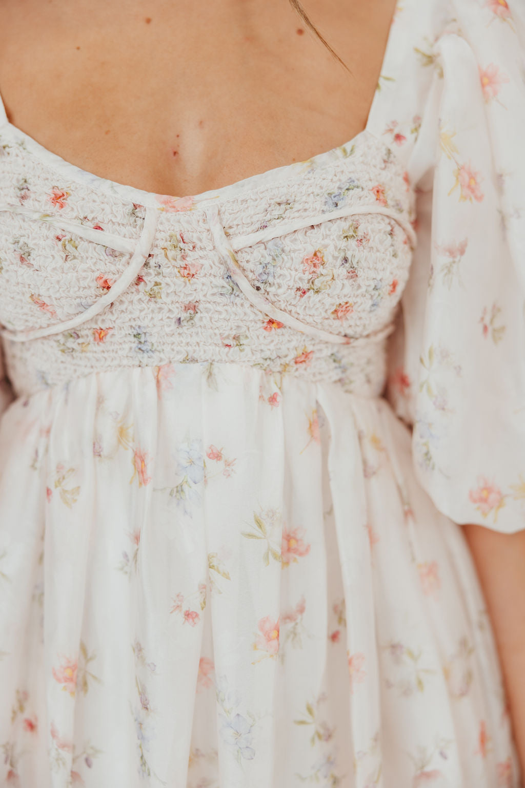 Harlow Maxi Dress in Tiny Pink Floral - Bump Friendly & Inclusive Sizing (S-3XL) *Final-Sale*