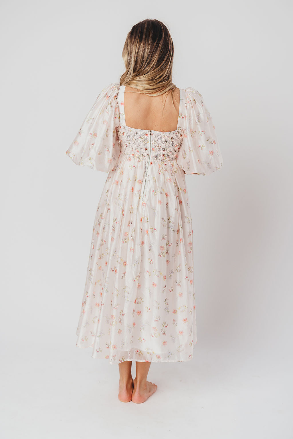 Harlow Maxi Dress in Tiny Pink Floral - Bump Friendly & Inclusive Sizing (S-3XL) *Final-Sale*