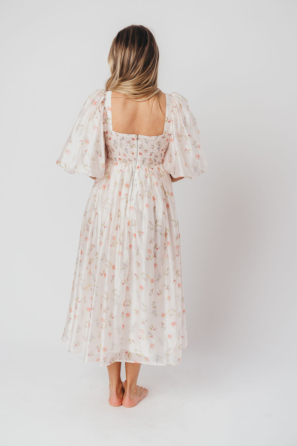 Harlow Maxi Dress in Tiny Pink Floral - Bump Friendly & Inclusive Sizing (S-3XL) *Final-Sale*